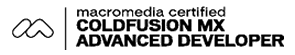 Macromedia Certified ColdFusion MX Advanced Developer logo